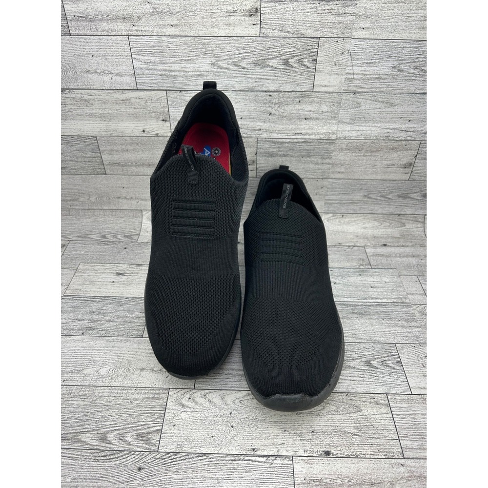 Skechers Work Slip Resistant Black Relaxed Fit Memory Foam Shoes 108034 Women 11